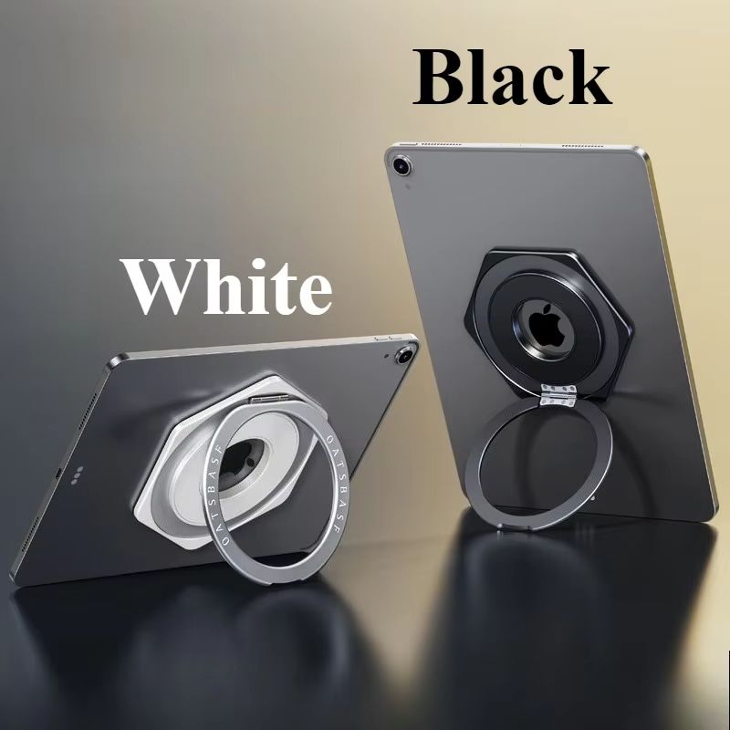 Oatsbasf Magnetic Tablet Ring Stand 360 Rotatable Adhesive Metal Bracket 7