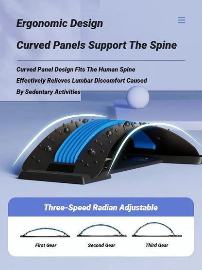 Spine Traction Back Stretcher Massage Device For Lumbar Pain Relief And Alignment 3