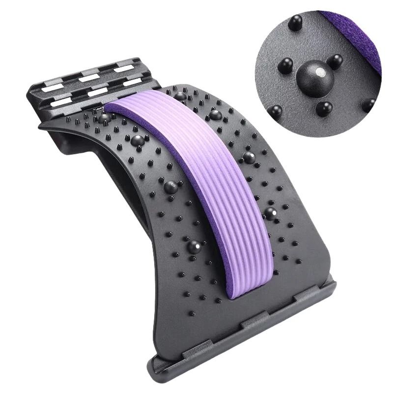 Spine Traction Back Stretcher Massage Device For Lumbar Pain Relief And Alignment 6