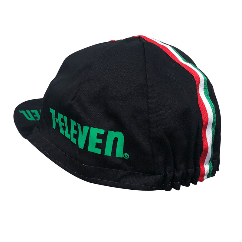 White Black Retro Cycling Cap Bike Hat, One Size Fits Most, Breathable Sports Bicycle Cap for Road and MTB Riders