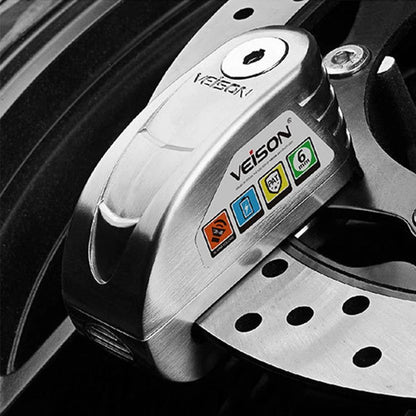 VEISON Motorcycle Alarm Disk Lock 130DB Waterproof Bike Disc Brake Security Padlock 6