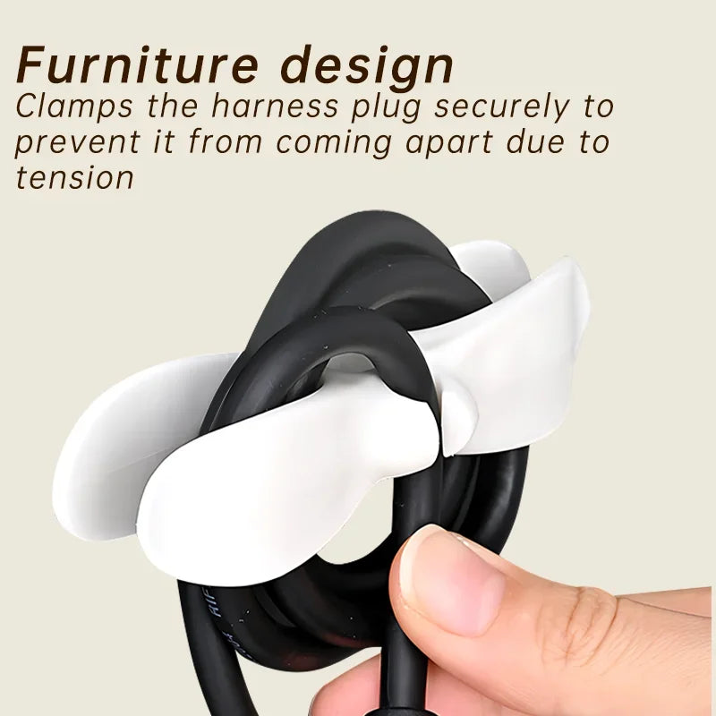 Wire Cord Organizer Holder, Silicone Cable Clip for Kitchen Appliances, Data Cable Storage Household Wire Management