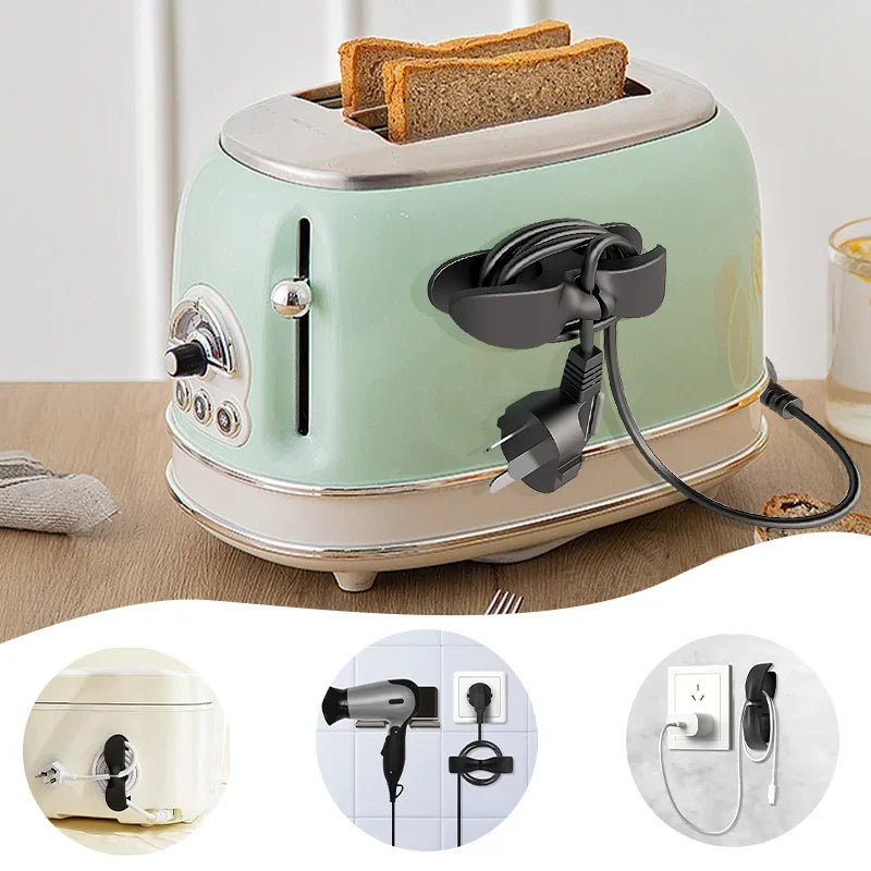 Wire Cord Organizer Holder, Silicone Cable Clip for Kitchen Appliances, Data Cable Storage Household Wire Management