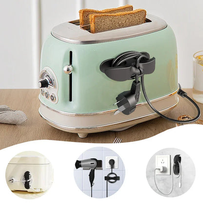 Wire Cord Organizer Holder, Silicone Cable Clip for Kitchen Appliances, Data Cable Storage Household Wire Management
