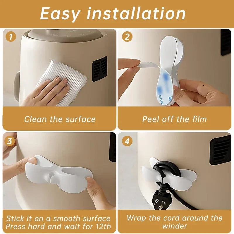 Wire Cord Organizer Holder, Silicone Cable Clip for Kitchen Appliances, Data Cable Storage Household Wire Management