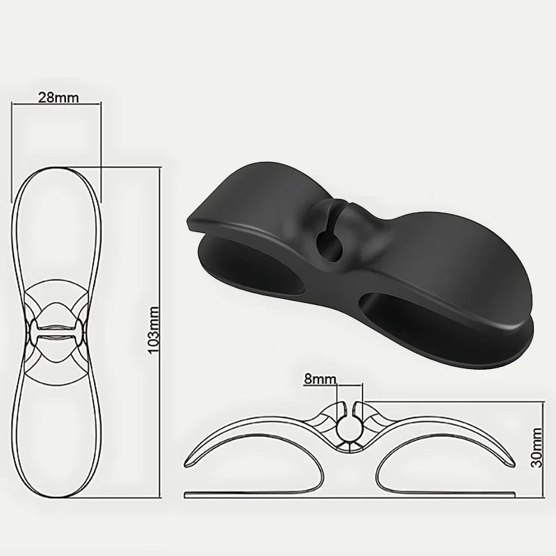 Wire Cord Organizer Holder, Silicone Cable Clip for Kitchen Appliances, Data Cable Storage Household Wire Management