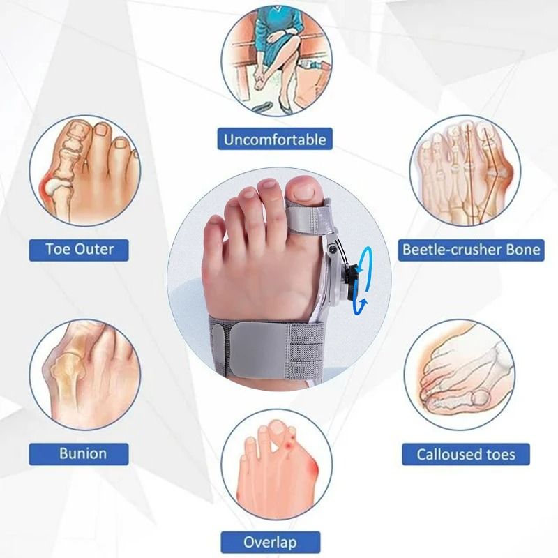 Adjustable Bunion Corrector And Toe Straightener For Foot Alignment Relief 5