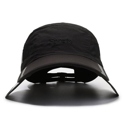 Breathable Baseball Caps for Men Women, New Summer Mesh Hats with Retractable Sun Visor, Sunscreen Fishing Cap