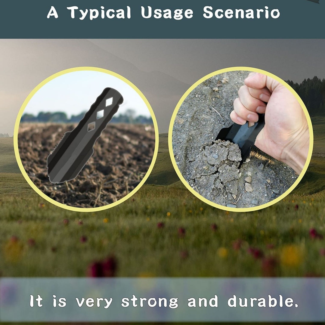 Ultralight Backpacking Trowel,Compact Camping Shovel with Long Handle,Multi Tool for Digging,Survival,and Leave No Trace