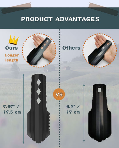 Ultralight Backpacking Trowel,Compact Camping Shovel with Long Handle,Multi Tool for Digging,Survival,and Leave No Trace
