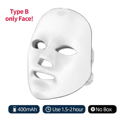 LED Face And Neck Rejuvenation Mask With 7 Light Therapy Modes 10
