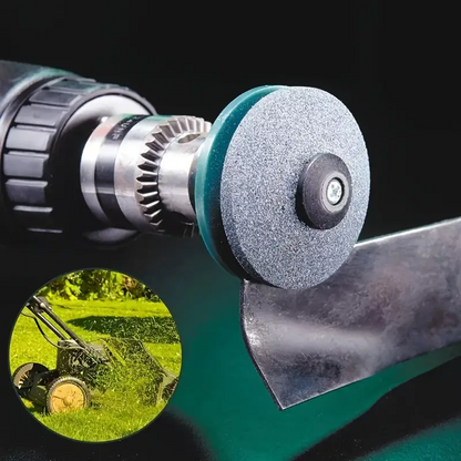 Electric Lawn Mower Sharpener with Whetstone Sander, Wear-Resistant Grinding Head for Sharpening Made Easy