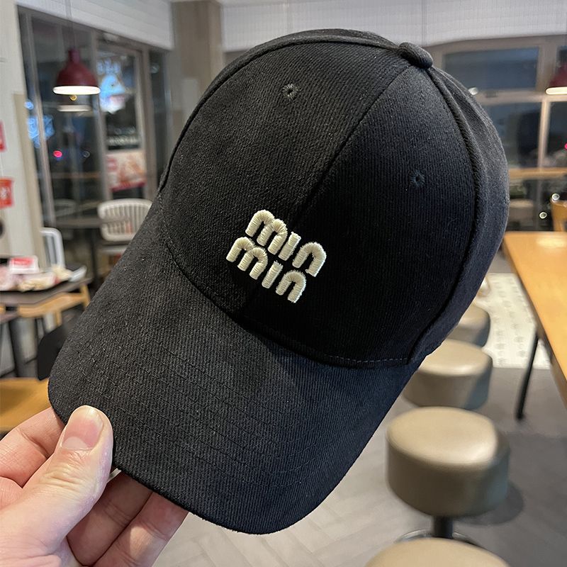 High quality Hard-top Korean Baseball Cap for Women Men, Embroidery Suncap, Classic Spring Autumn Fashion Hat