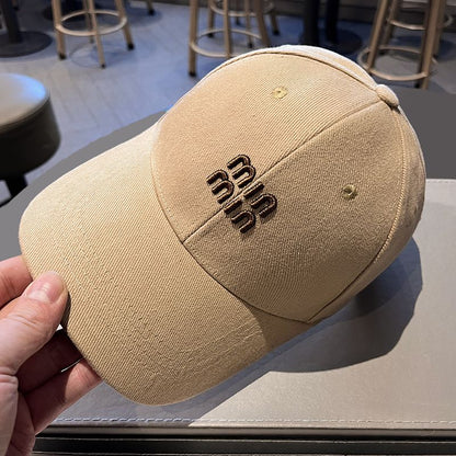 High quality Hard-top Korean Baseball Cap for Women Men, Embroidery Suncap, Classic Spring Autumn Fashion Hat