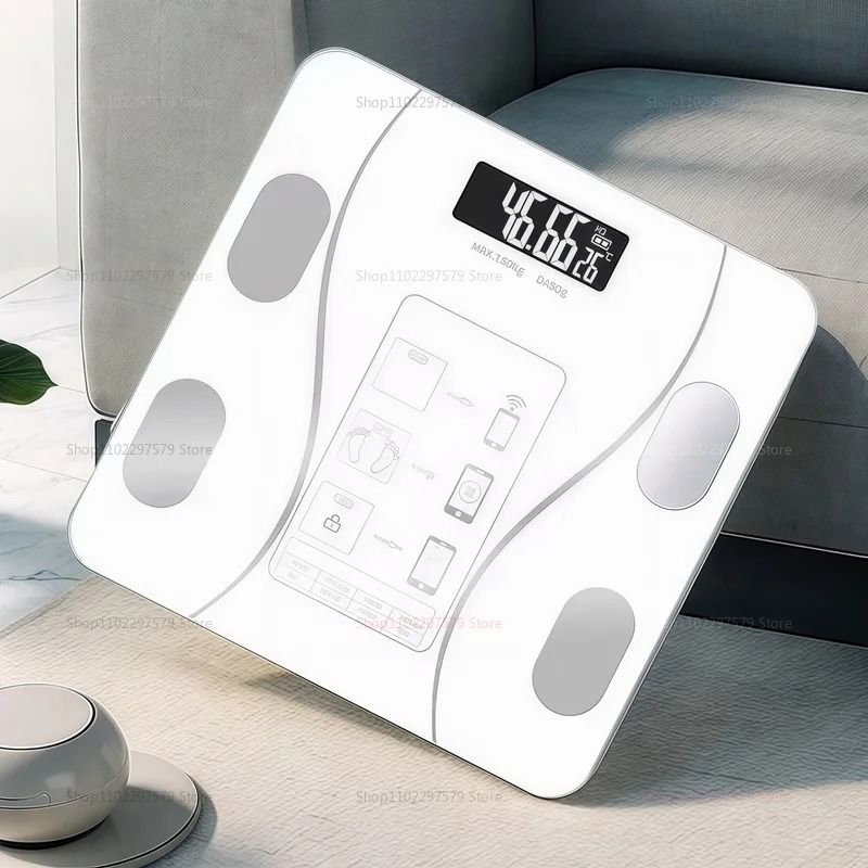 Smart Bluetooth Body Fat Scale with App and USB Charging