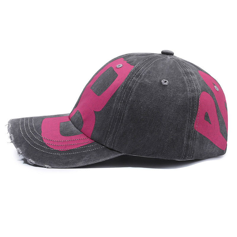 FS Big Letter Baseball Cap for Men, Cotton Luxury Women Hat, Korean Street Hip Hop Summer Cap
