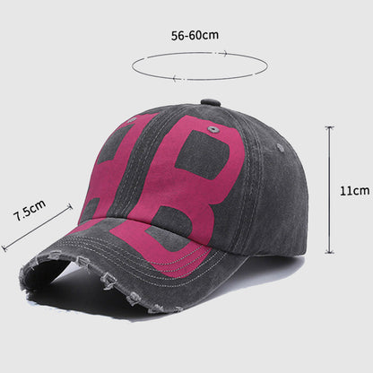 FS Big Letter Baseball Cap for Men, Cotton Luxury Women Hat, Korean Street Hip Hop Summer Cap