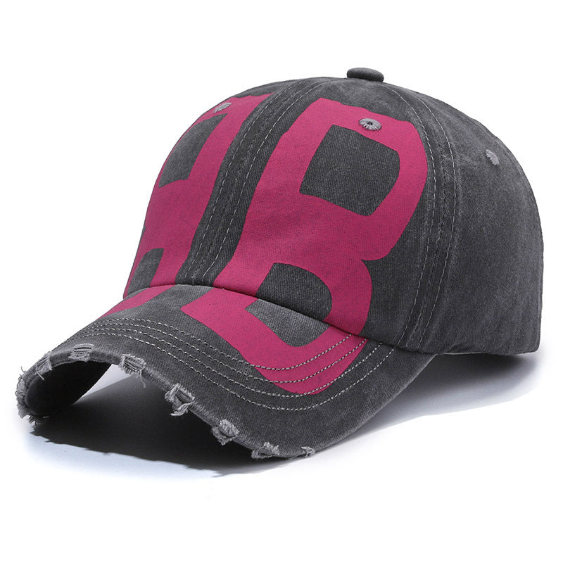 FS Big Letter Baseball Cap for Men, Cotton Luxury Women Hat, Korean Street Hip Hop Summer Cap
