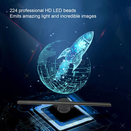 RainbowPro 165 Inch 3D Hologram Fan With 224 LED Light Beads And WiFi Control 4