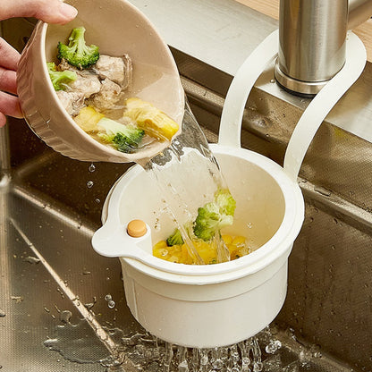 Adjustable Sink Filter Strainer Basket, Hanging Drain Basket for Kitchen, Quick-Draining Food Scrap Catcher & Organizer