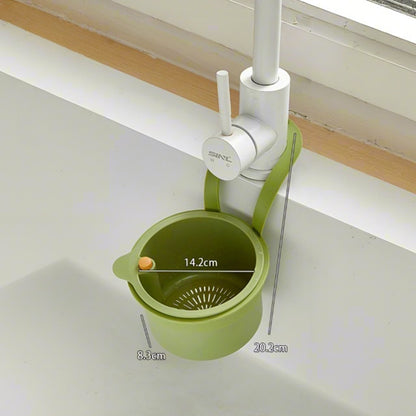 Adjustable Sink Filter Strainer Basket, Hanging Drain Basket for Kitchen, Quick-Draining Food Scrap Catcher & Organizer