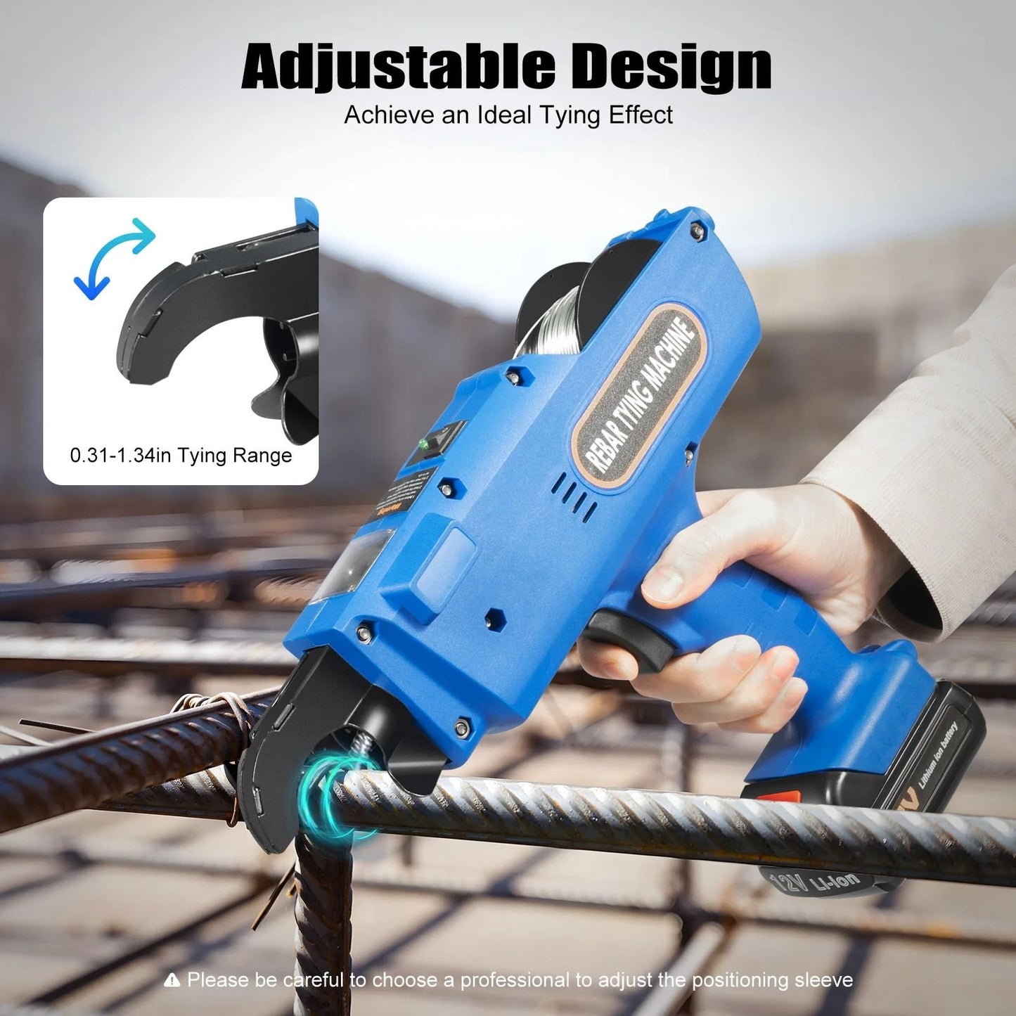 Cordless Electric Rebar Tie Machine With Battery For Fast Steel Bar Binding 1