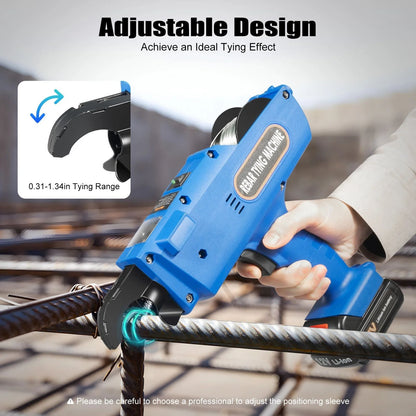 Cordless Electric Rebar Tie Machine With Battery For Fast Steel Bar Binding 1