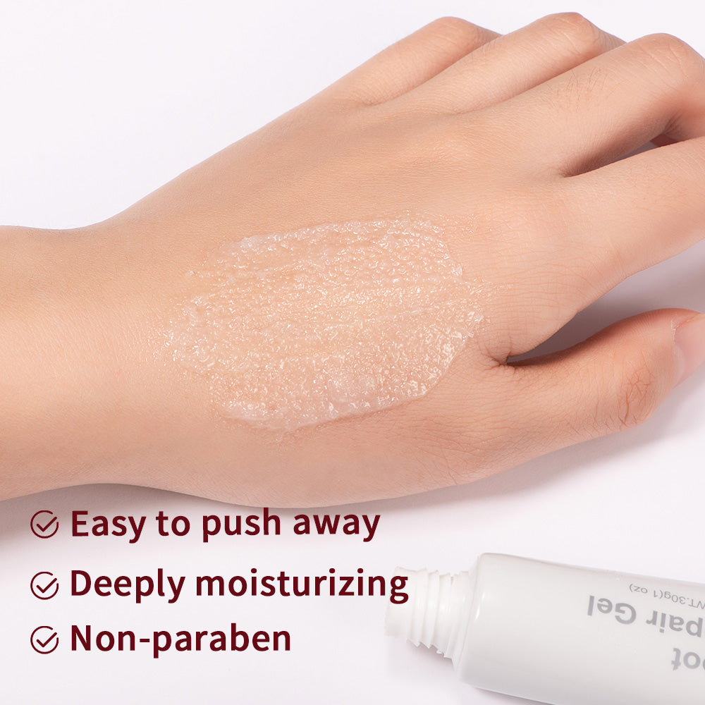 Foot Repair Gel Feet Care Mask, Cracked Repair Cream for Hands and Feet, Dead Skin Removal Exfoliation