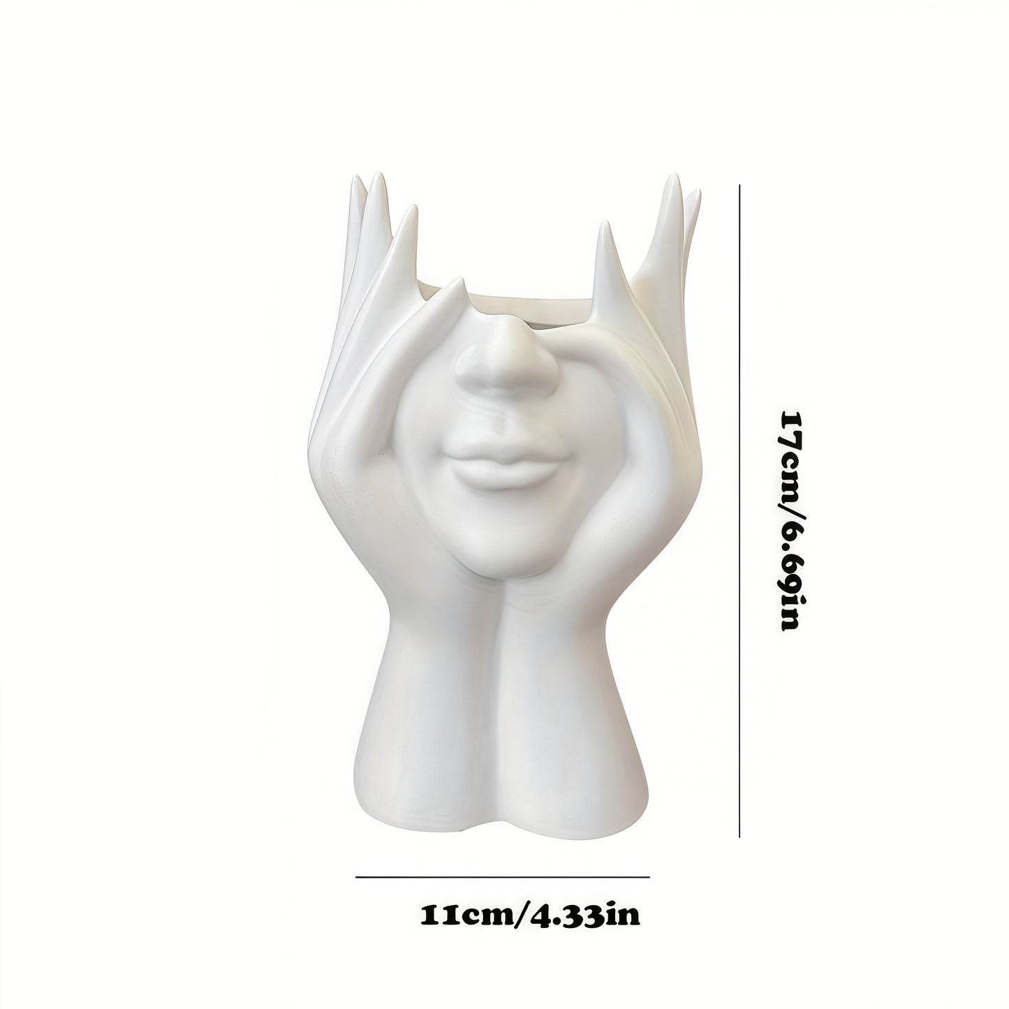 Nordic Creative Human Body Art Shaped Office Supplies, Multi-Functional Desktop Storage, Pen Holder, Makeup Brush Orga