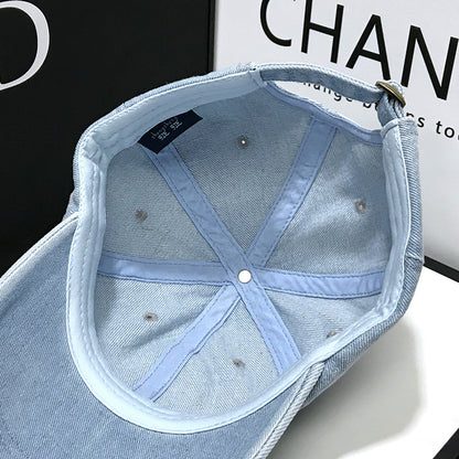 Cotton Letter C Denim Baseball Caps Casual Style Adjustable Cap For Men Women Spring Summer Hat 1