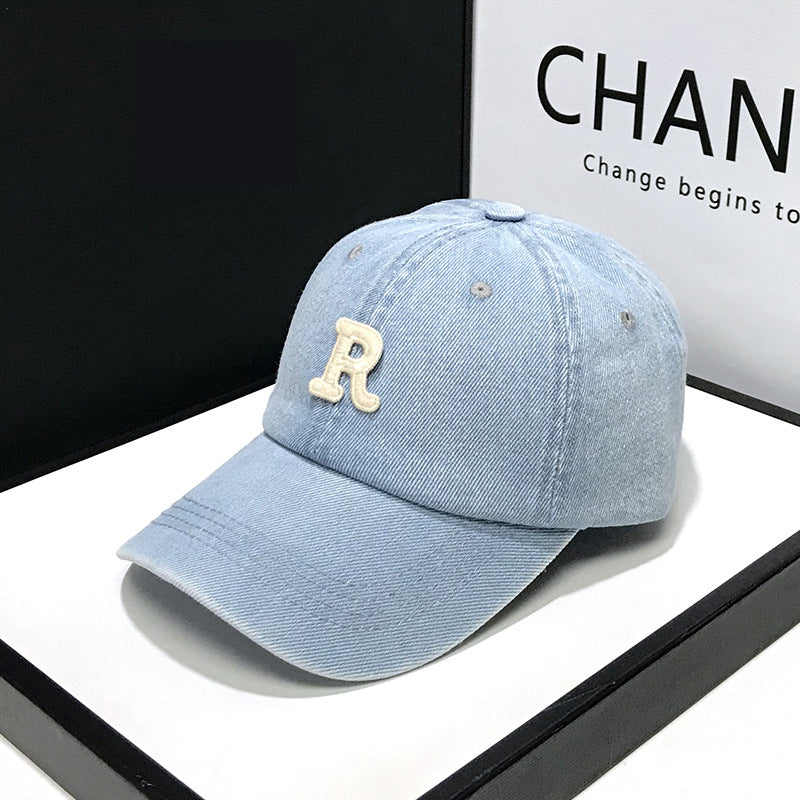 Cotton Letter C Denim Baseball Caps Casual Style Adjustable Cap For Men Women Spring Summer Hat 5