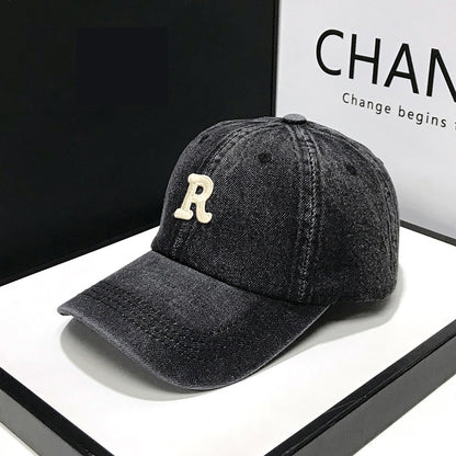 Cotton Letter C Denim Baseball Caps Casual Style Adjustable Cap For Men Women Spring Summer Hat 7