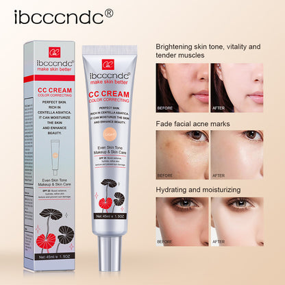 Waterproof Moisturizing CC Cream Color Correcting Makeup Centella Asiatica Repair BB Cream AntiSwea 3