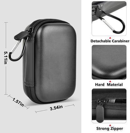 Carrying Case for Samsung T9 Portable, Shockproof Protective Storage Holder for USB External Solid State Drive, Cable