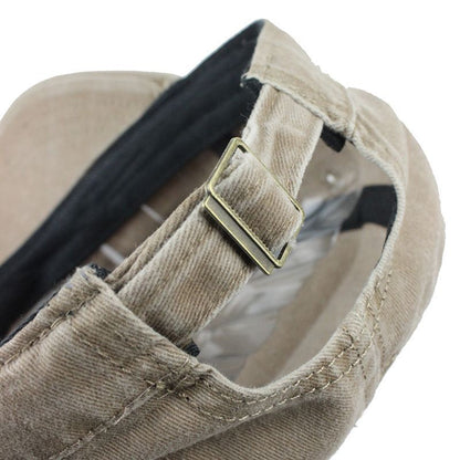 Mens Flat Top Military Cap Cotton Sun Proof Hat For Spring Summer Autumn Washable Army Style Outdoo 5