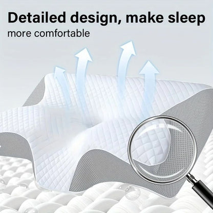 Memory Foam Neck Pillow For Ergonomic Support And Comfortable Sleep 3
