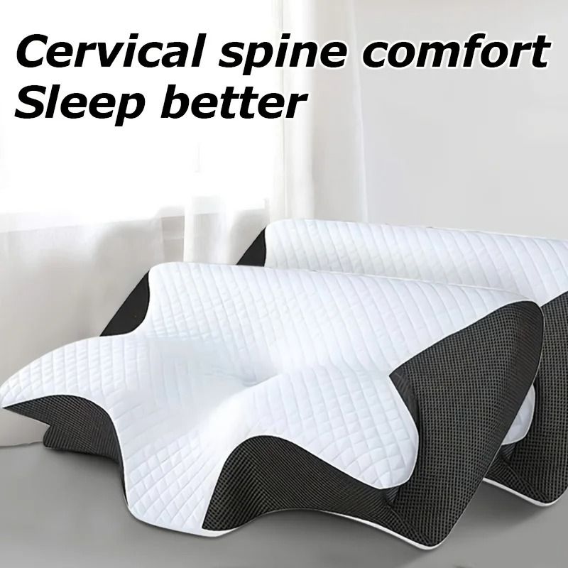 Memory Foam Neck Pillow For Ergonomic Support And Comfortable Sleep 4