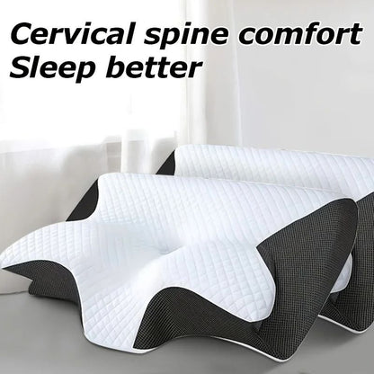 Memory Foam Neck Pillow For Ergonomic Support And Comfortable Sleep 4