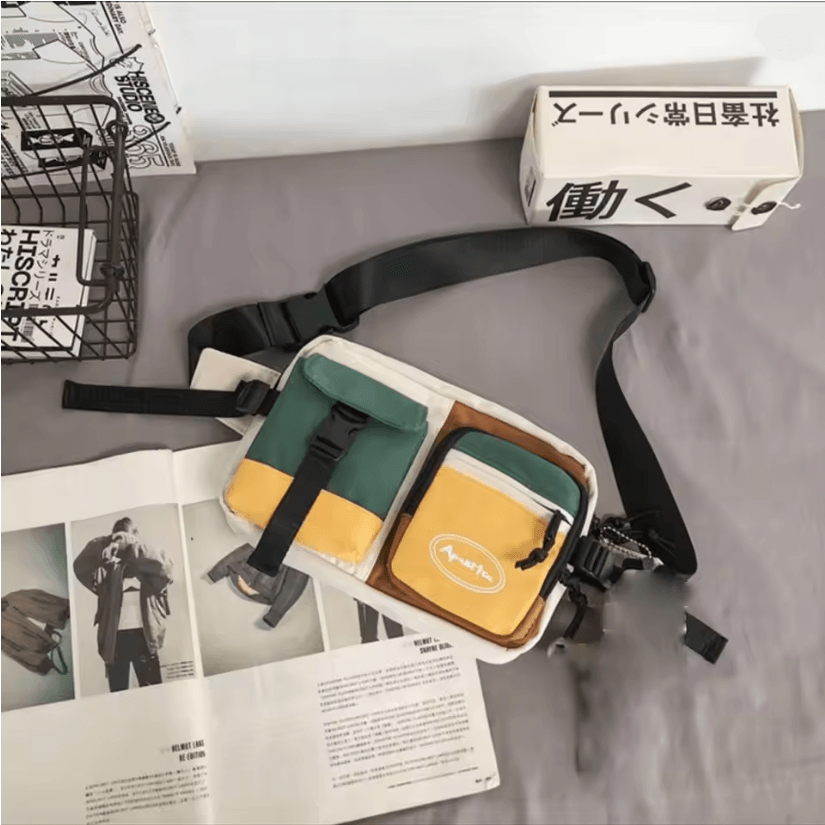 Large Capacity Nylon Chest Sling Bag For Men 2