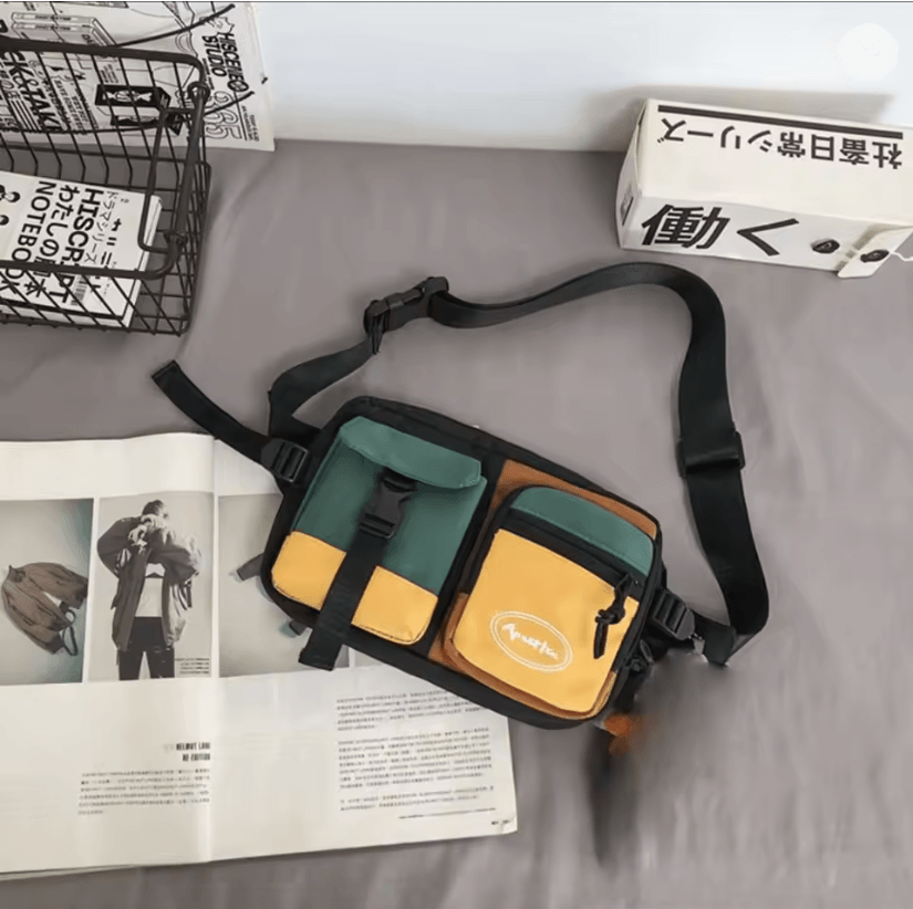 Large Capacity Nylon Chest Sling Bag For Men 3