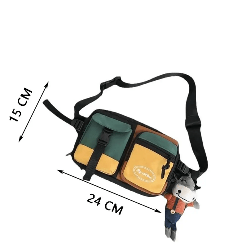 Large Capacity Nylon Chest Sling Bag For Men 1