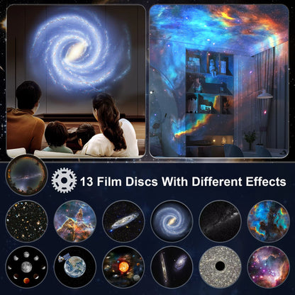 NightSky Galaxy Planetarium Projector  Realistic Galaxy Projector With Solar System Discs  Moon Con 1