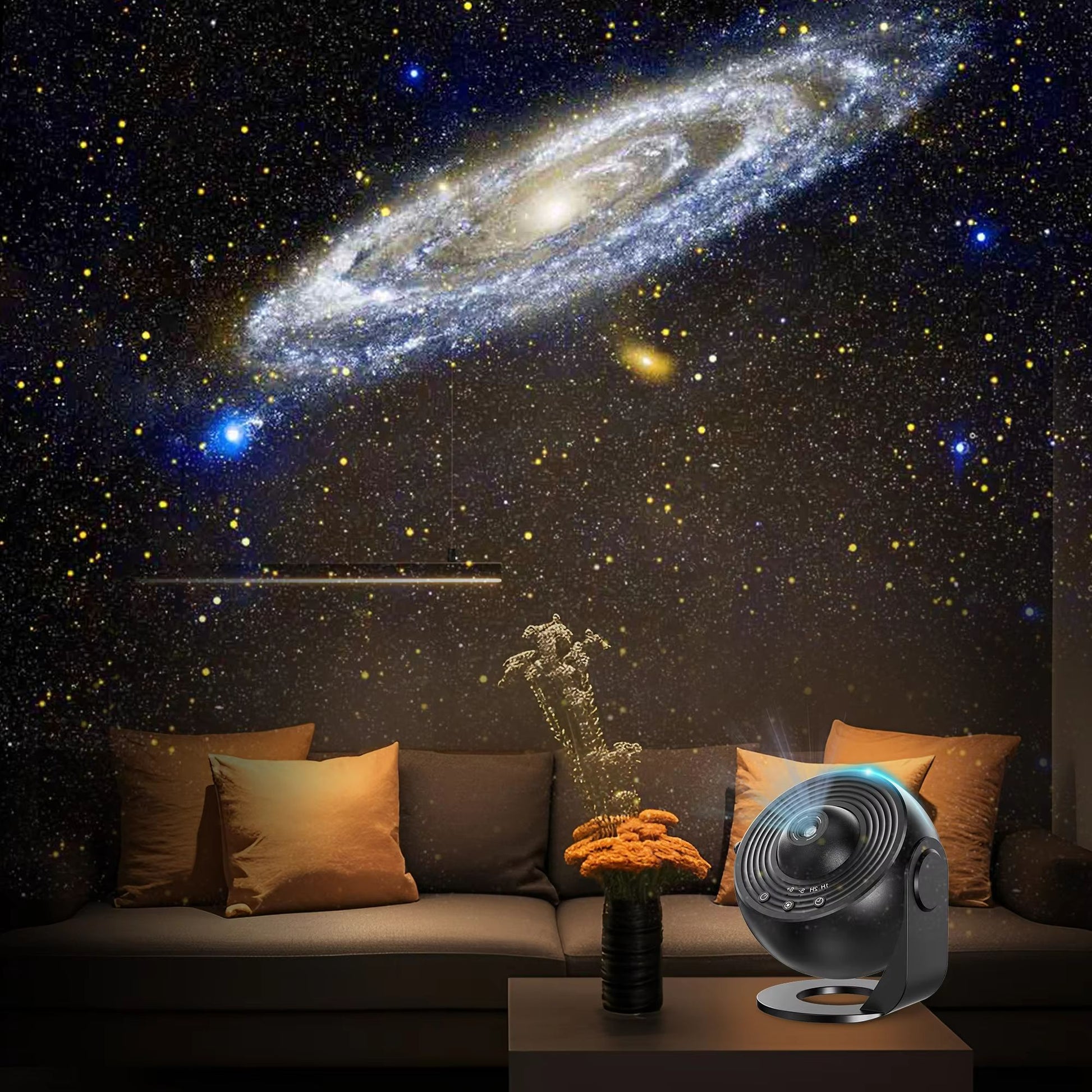 NightSky Galaxy Planetarium Projector  Realistic Galaxy Projector With Solar System Discs  Moon Con 3