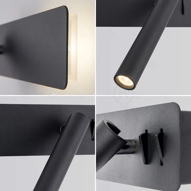 White Nordic Adjustable Bedside Wall Lamp With Switch For Living Room Or Bedroom 1
