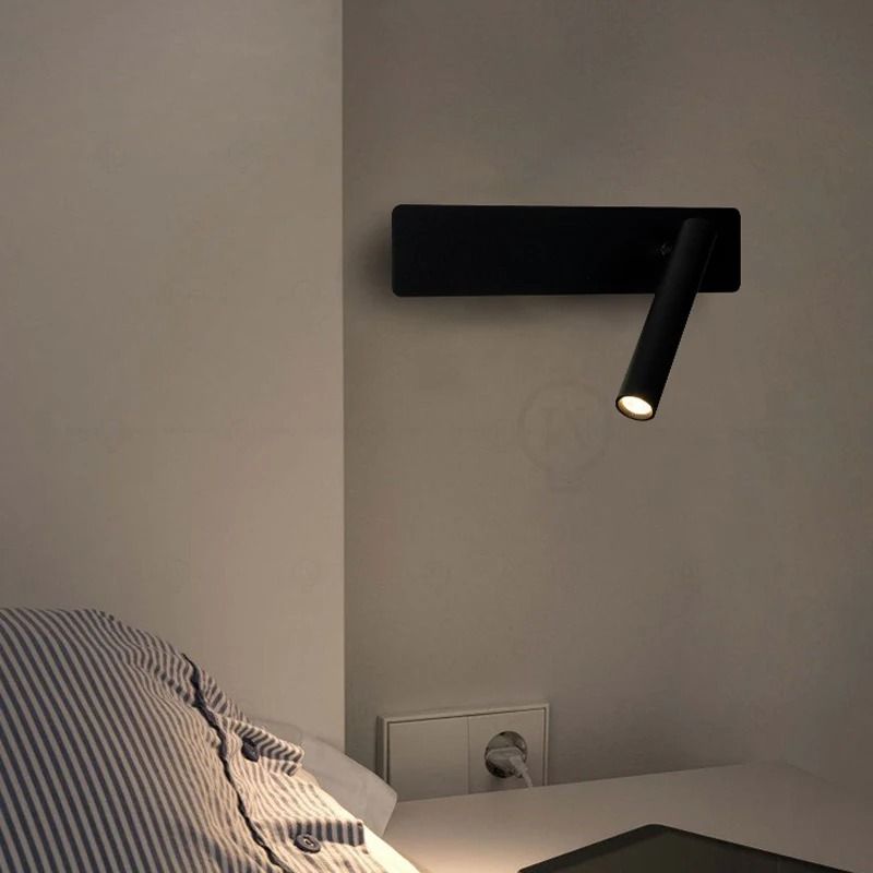 White Nordic Adjustable Bedside Wall Lamp With Switch For Living Room Or Bedroom 3