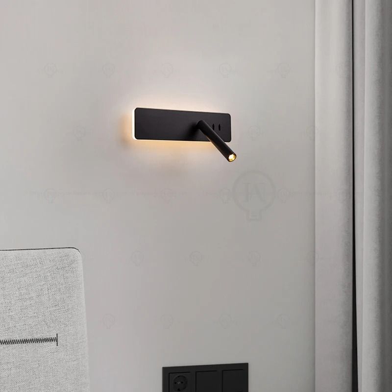 White Nordic Adjustable Bedside Wall Lamp With Switch For Living Room Or Bedroom 4