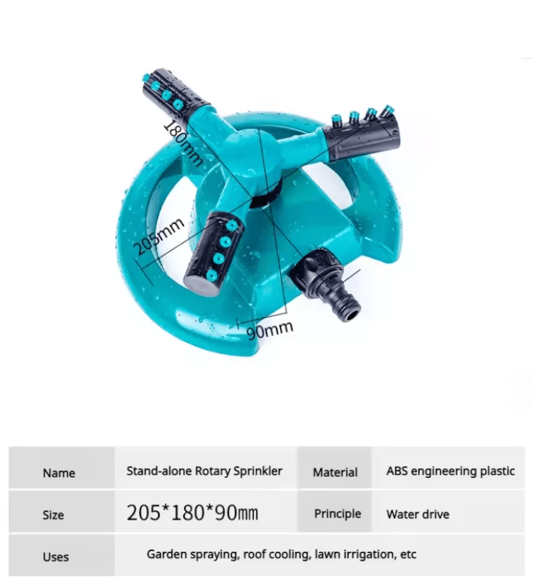 360 Degree Rotating Garden Sprinkler Irrigation Nozzle Set 2