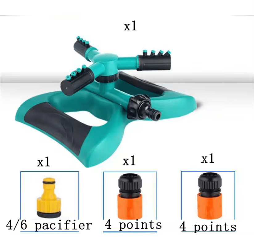 360 Degree Rotating Garden Sprinkler Irrigation Nozzle Set 6