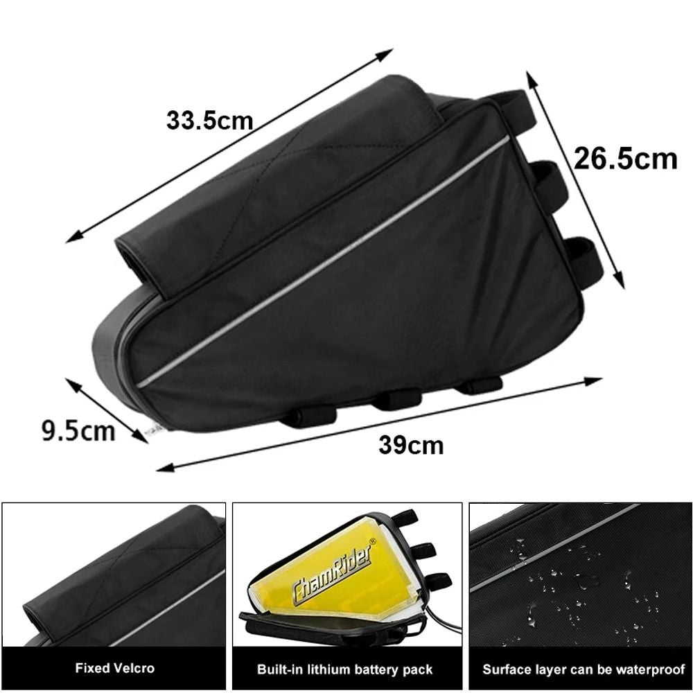Triangle EBike Battery Frame Bag For 36V 48V 60V 72V Systems 1