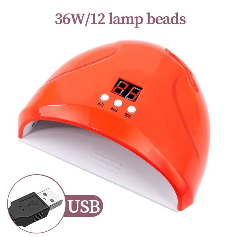 USB Nail Phototherapy Machine With 12 UV LEDs 36W Infrared Sensor 10